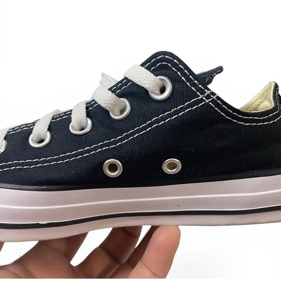 Converse All Star Low Black White Sneakers Mens 4 Womens 6 Chuck Taylor Shoes - Picture 15 of 16